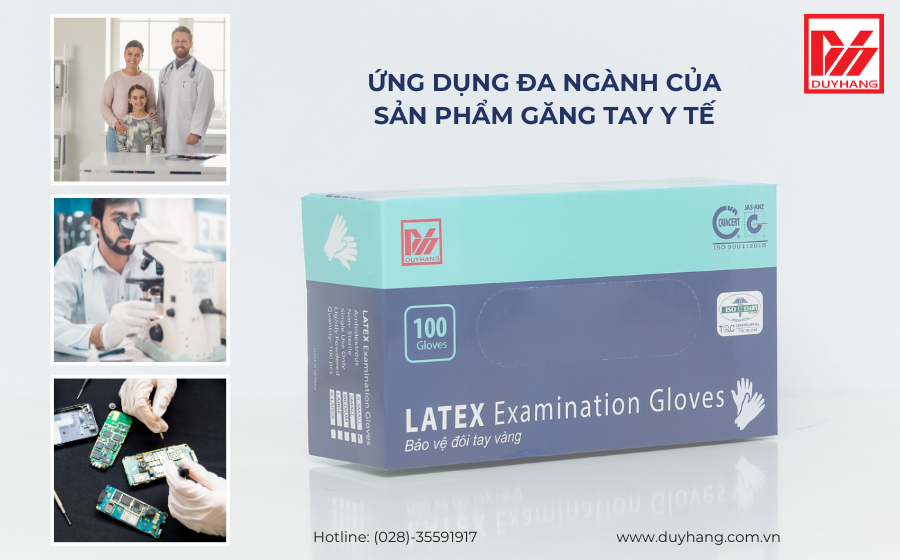 Ứng dụng đa ngành của sản phẩm Găng tay y tế